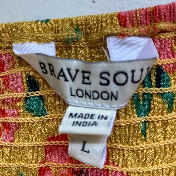 Brave Soul London Floral Maxi Dress Sz Large - Picture 8 of 8